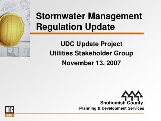 Stormwater Management Regulation Update