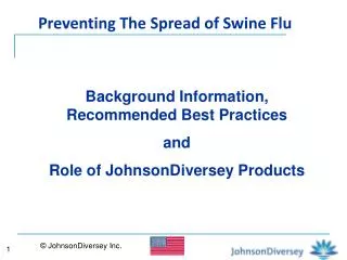 Preventing The Spread of Swine Flu