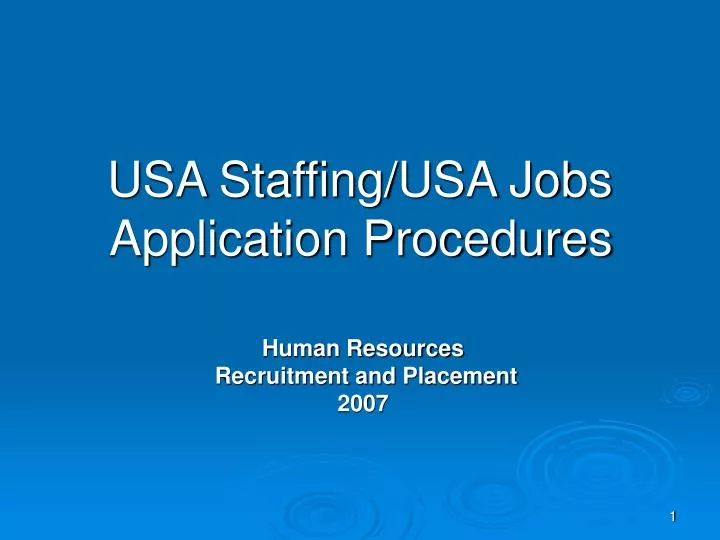 usa staffing usa jobs application procedures