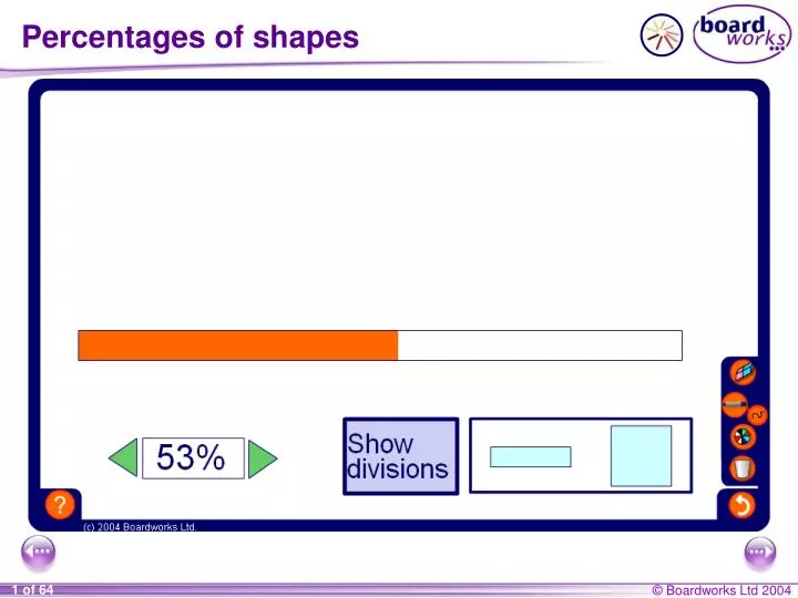 percentages of shapes