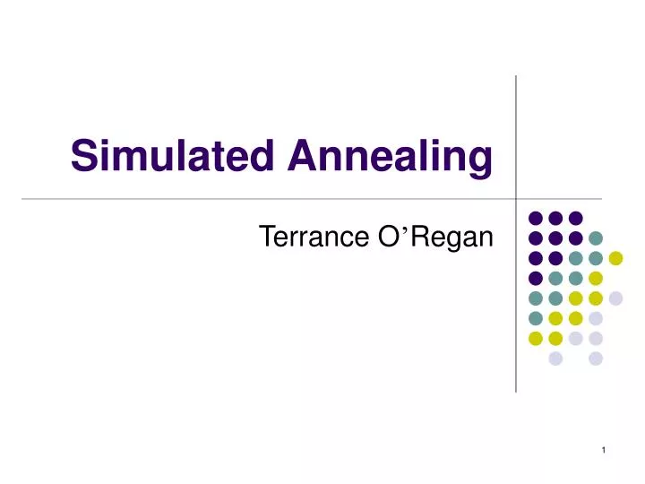 simulated annealing