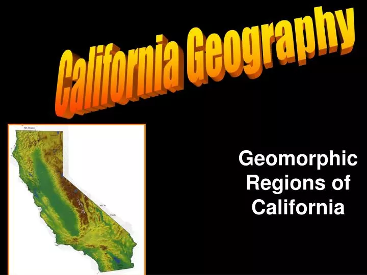 geomorphic regions of california