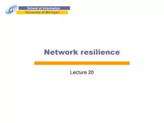 Network resilience