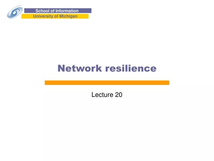 network resilience
