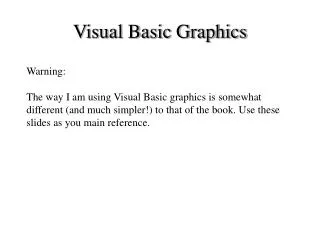 Visual Basic Graphics