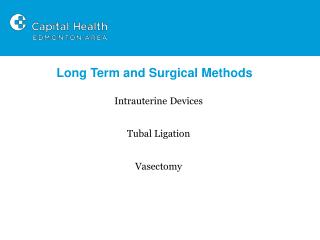 Long Term and Surgical Methods