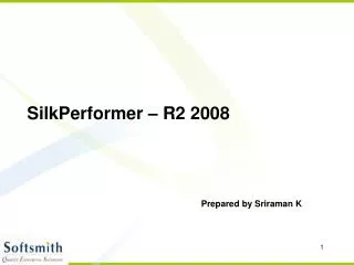 SilkPerformer – R2 2008