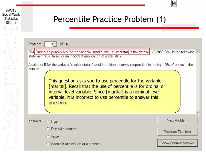 percentile practice problem 1