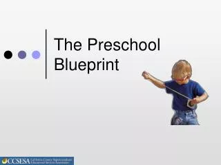 The Preschool Blueprint