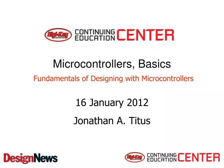 microcontrollers basics fundamentals of designing with microcontrollers