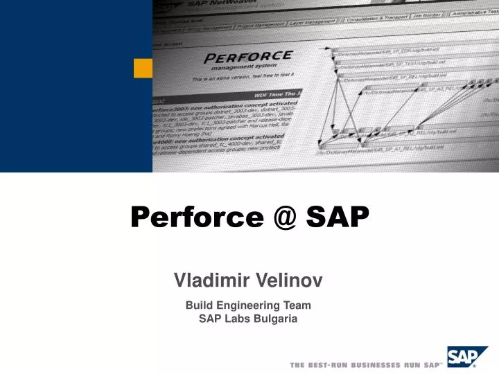 perforce @ sap