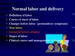 Normal labor and delivery - slide 1