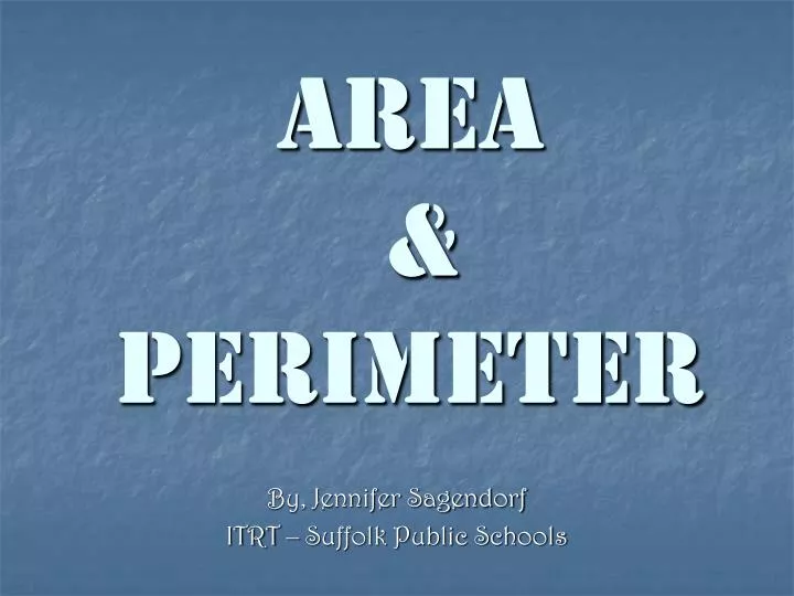 area perimeter
