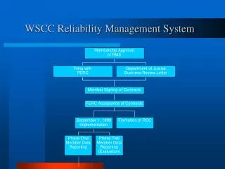 WSCC Reliability Management System