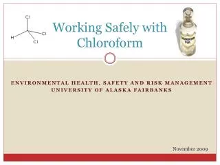Working Safely with Chloroform
