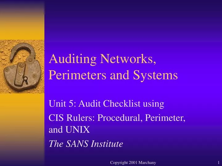 auditing networks perimeters and systems