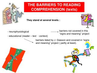 THE BARRIERS TO READING COMPREHENSION (texts)