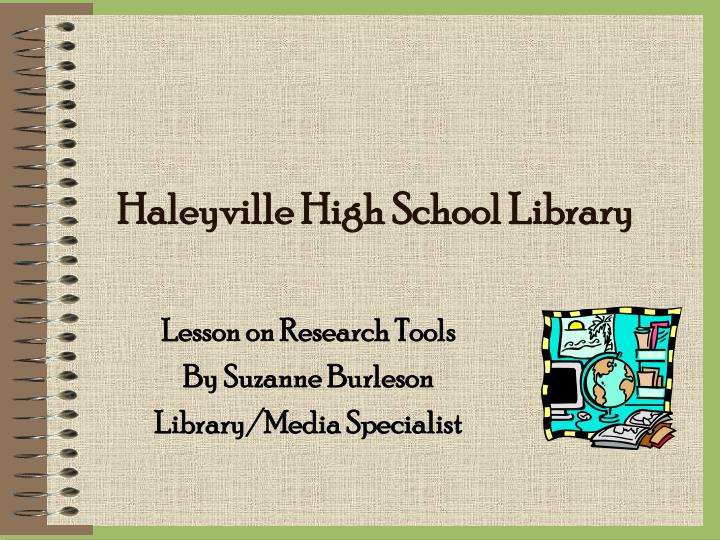 haleyville high school library