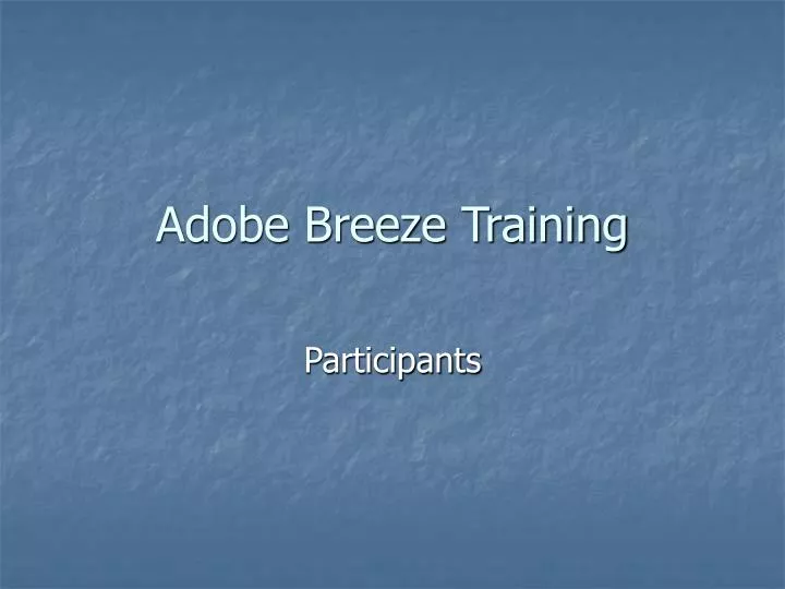 adobe breeze training