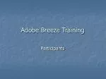 Adobe Breeze Training - slide 1