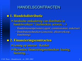handelscontracten