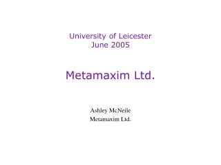 Metamaxim Ltd.