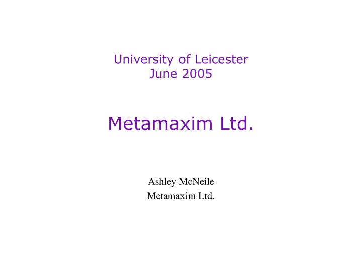 metamaxim ltd