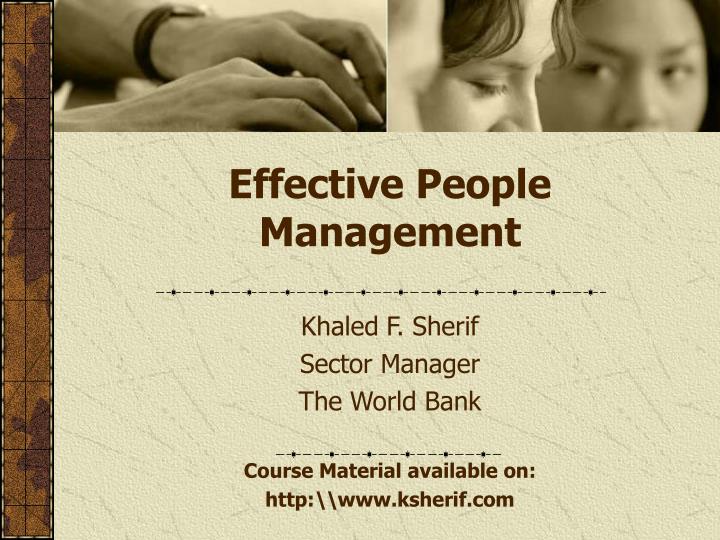 effective people management