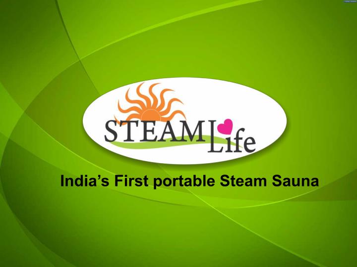india s first portable steam sauna