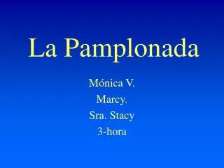 la pamplonada