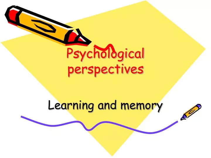 psychological perspectives