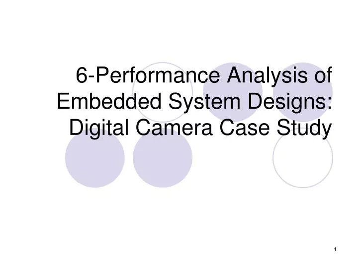 case study of embedded system for digital camera