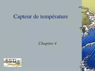 capteur de temp rature