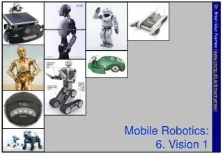 Mobile Robotics: 6. Vision 1