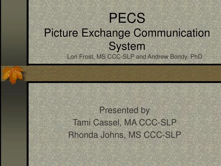 pecs picture exchange communication system