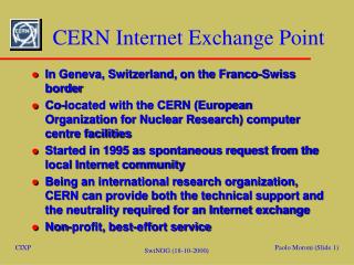 CERN Internet Exchange Point