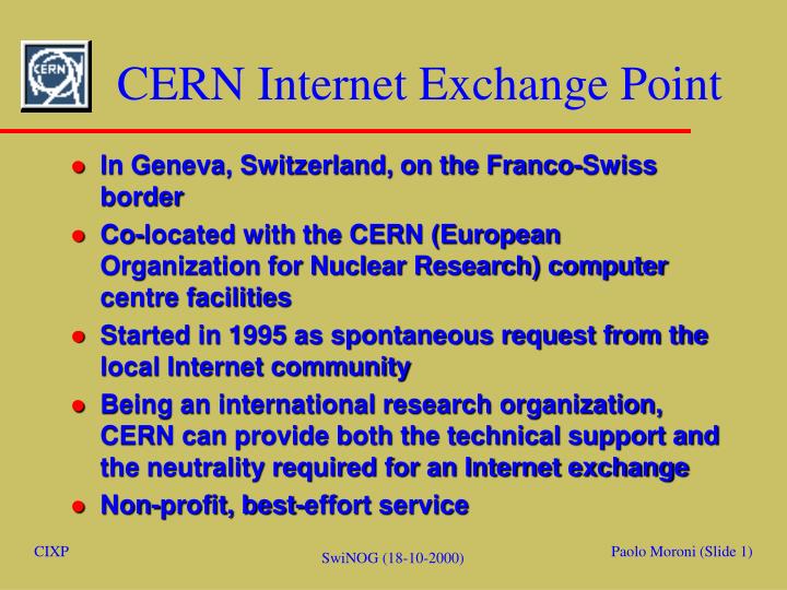 cern internet exchange point