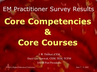em practitioner survey results