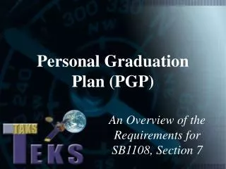 Personal Graduation Plan (PGP)
