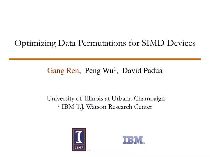 optimizing data permutations for simd devices