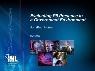Evaluating PII Presence in a Government Environment