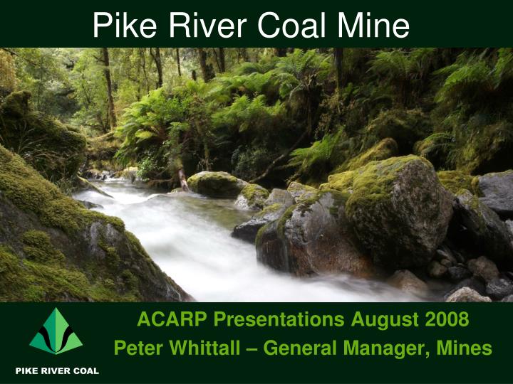 pike river coal mine