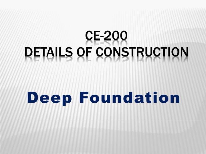 deep foundation