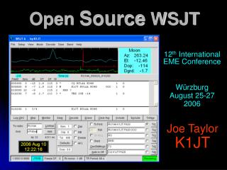 Open Source WSJT