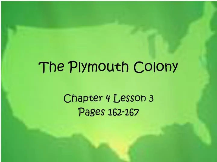 the plymouth colony