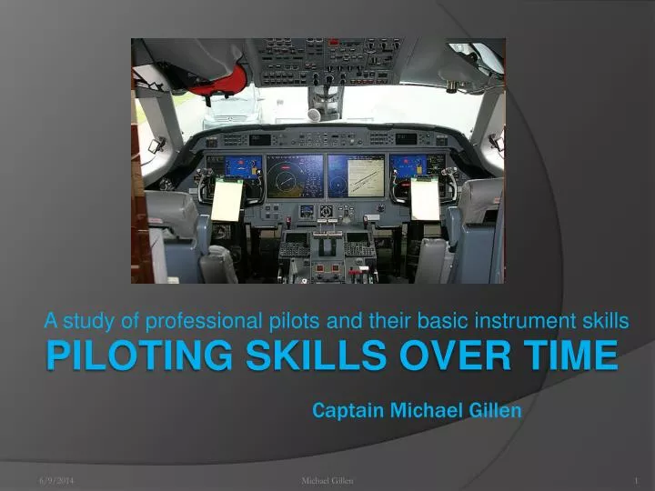 a study of professional pilots and their basic instrument skills