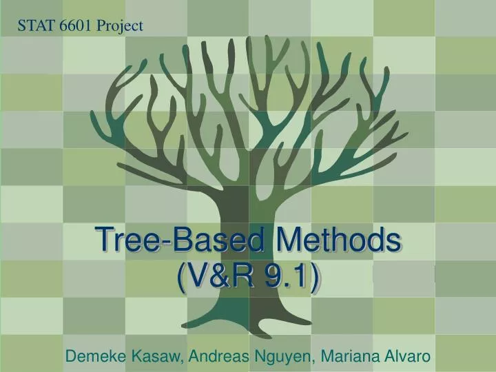 tree based methods v r 9 1