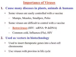 Importance of Viruses
