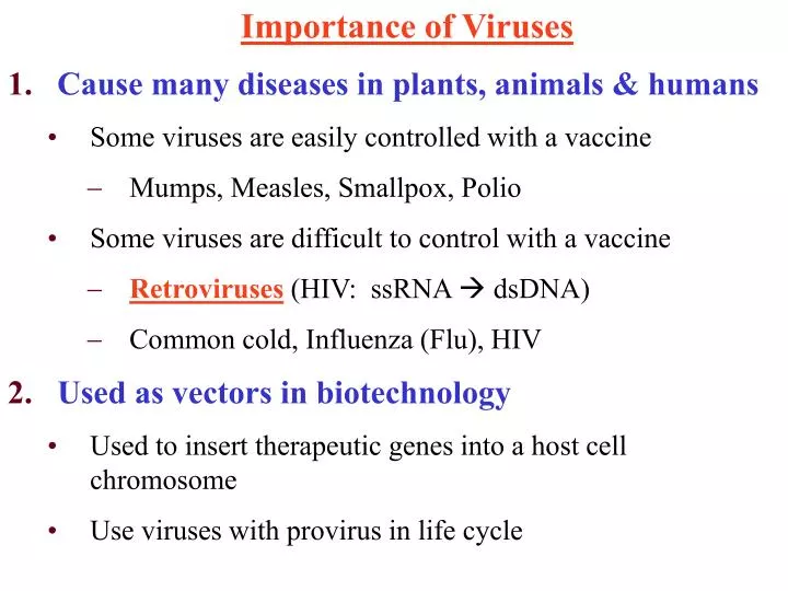 importance of viruses