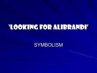 ‘Looking for Alibrandi’